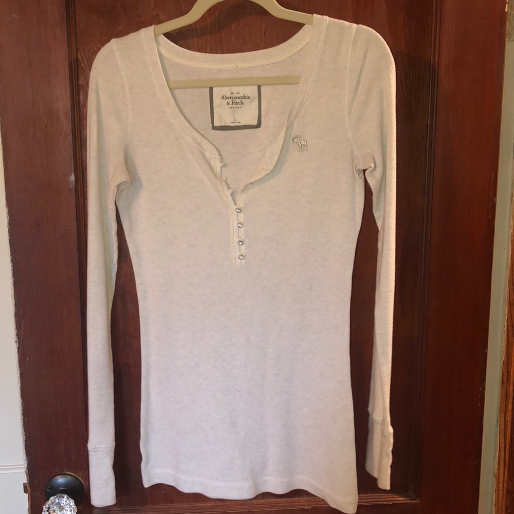 A & F Sparkle Henley Top